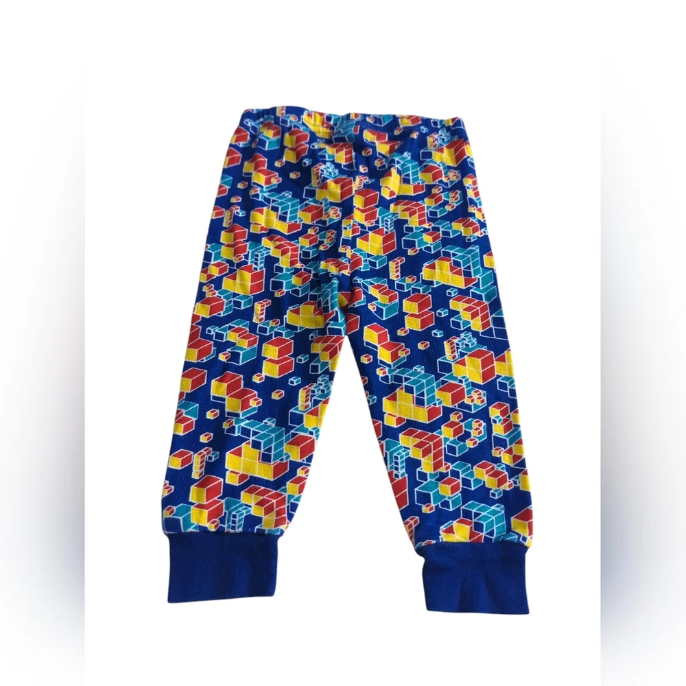 The Children's Place Blue Geometric Pajama Bottoms Size 3-6 Months.